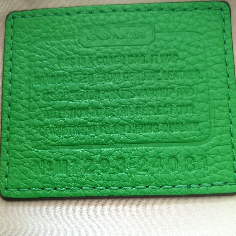 Rare Vintage Kelly Green Pebbled Leather Satchel - Picture 4 of 8
